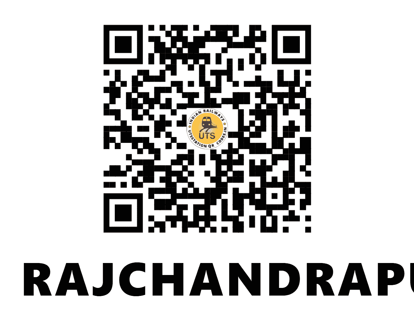 UTS QR Code for RAJCHANDRAPUR - RCD (ER - WEST BENGAL)